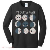 Science Teacher Moon Phases Scientist Back To School Kids Long Sleeve Shirt thumb 0