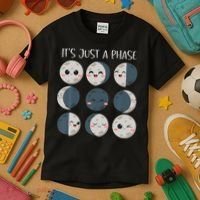 Science Teacher Moon Phases Scientist Back To School Kids T-Shirt thumb 3