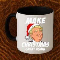 Santa Trump Make Christmas Great Again Matching Pajama Gift Coffee Mug thumb 2
