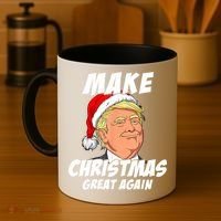 Santa Trump Make Christmas Great Again Matching Pajama Gift Coffee Mug thumb 4