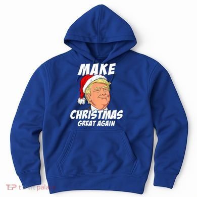 Santa Trump Make Christmas Great Again Matching Pajama Gift Hoodie