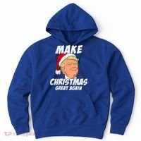 Santa Trump Make Christmas Great Again Matching Pajama Gift Hoodie thumb 0