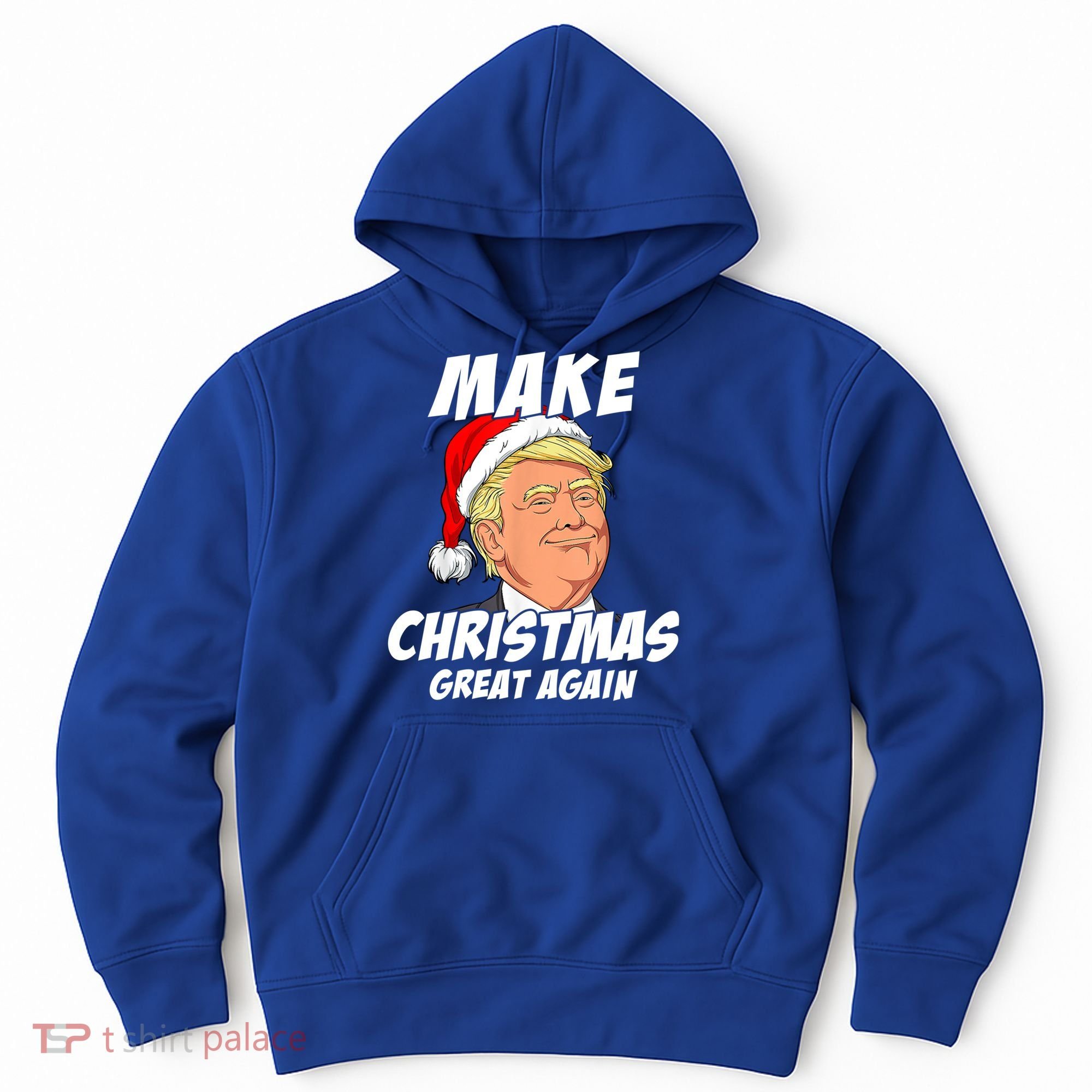 Santa Trump Make Christmas Great Again Matching Pajama Gift Hoodie