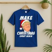 Santa Trump Make Christmas Great Again Matching Pajama Gift T-Shirt thumb 2