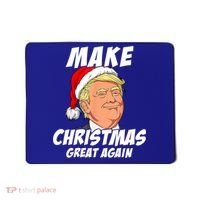 Santa Trump Make Christmas Great Again Matching Pajama Gift Mousepad thumb 0