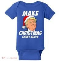 Santa Trump Make Christmas Great Again Matching Pajama Gift Baby Bodysuit thumb 0