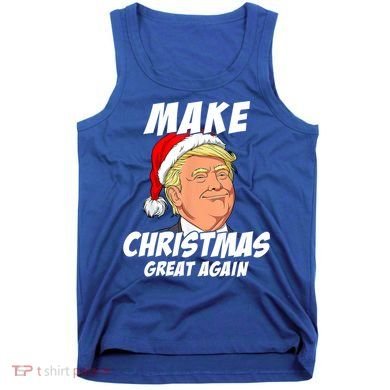 Santa Trump Make Christmas Great Again Matching Pajama Gift Tank Top