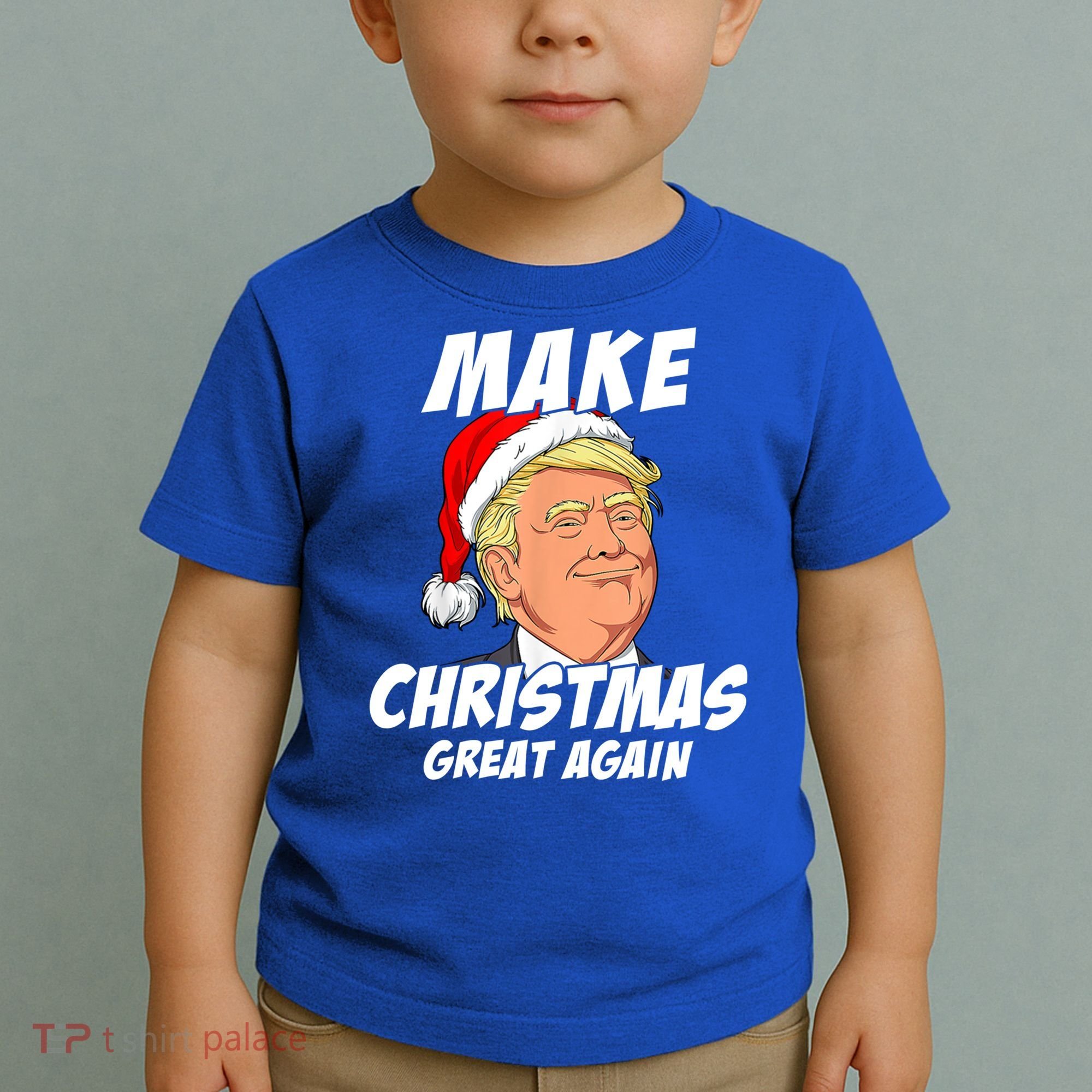 Santa Trump Make Christmas Great Again Matching Pajama Gift Toddler T-Shirt