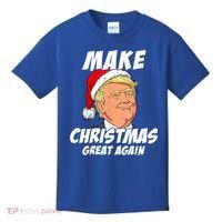 Santa Trump Make Christmas Great Again Matching Pajama Gift Kids T-Shirt thumb 0