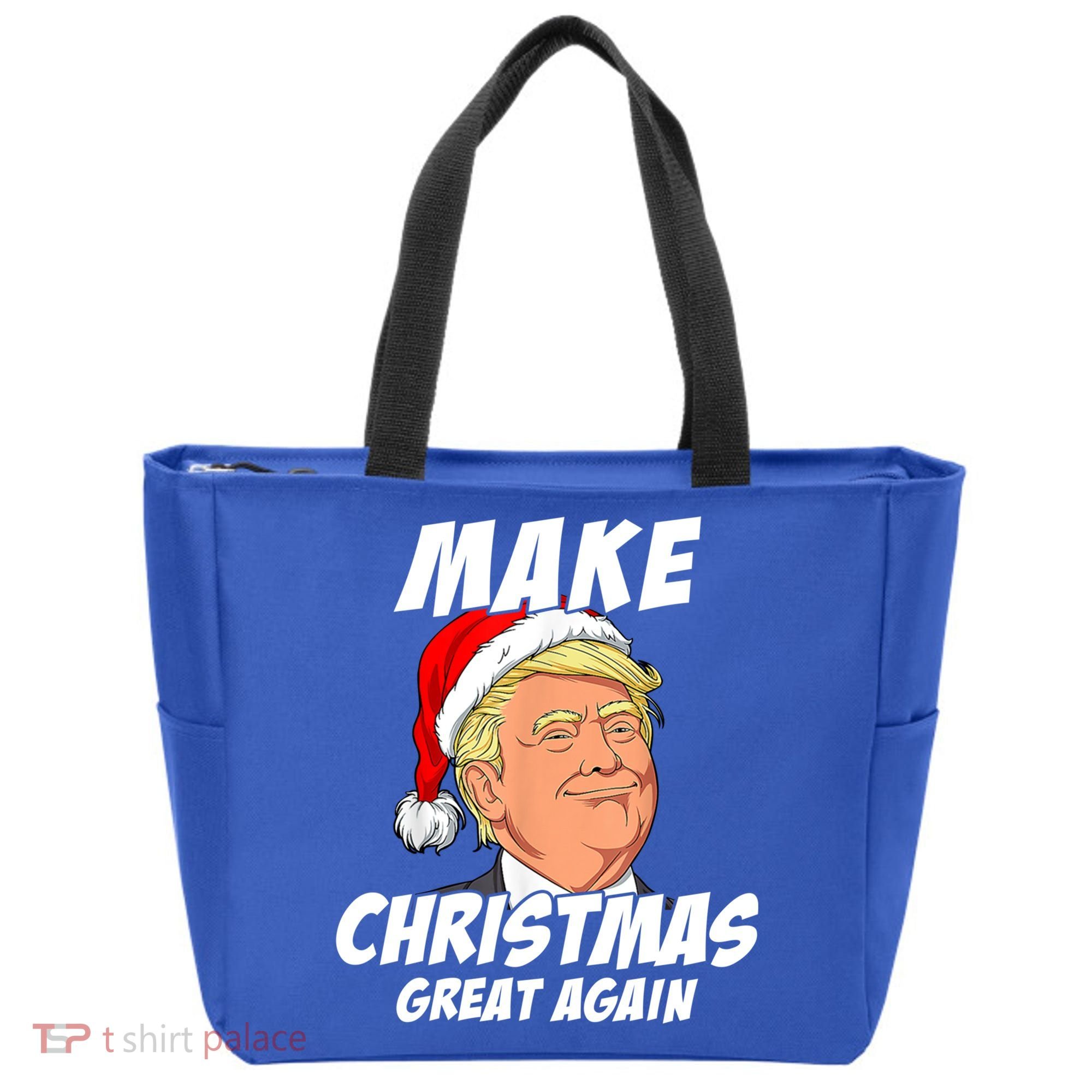 Santa Trump Make Christmas Great Again Matching Pajama Gift Tote Bag