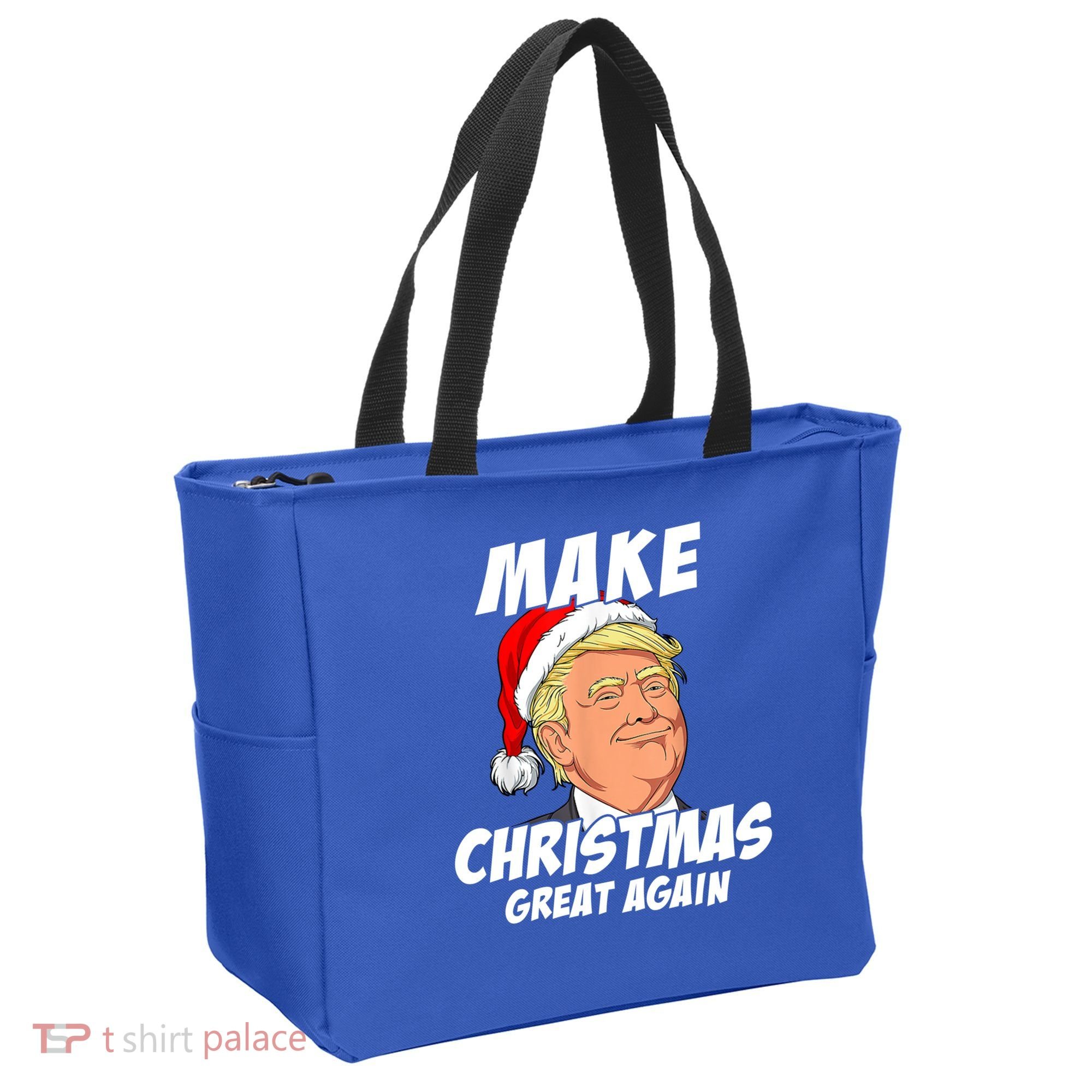 Santa Trump Make Christmas Great Again Matching Pajama Gift Tote Bag
