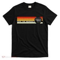 Save The Manuals 6 Speed Manual Transmission Three Pedals T-Shirt thumb 0