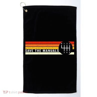 Save The Manuals 6 Speed Manual Transmission Three Pedals Golf Towel