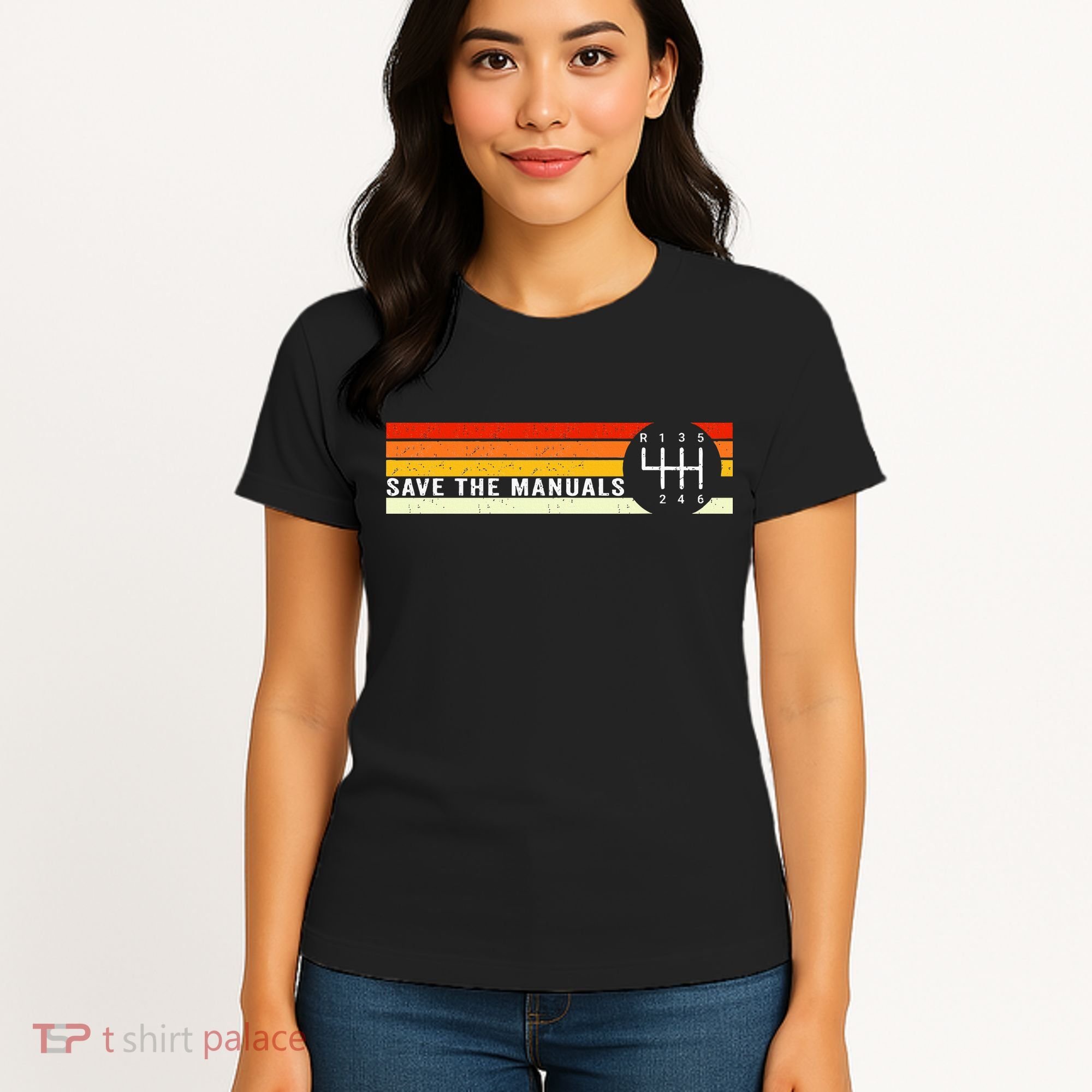 Save The Manuals 6 Speed Manual Transmission Three Pedals Women's T-Shirt