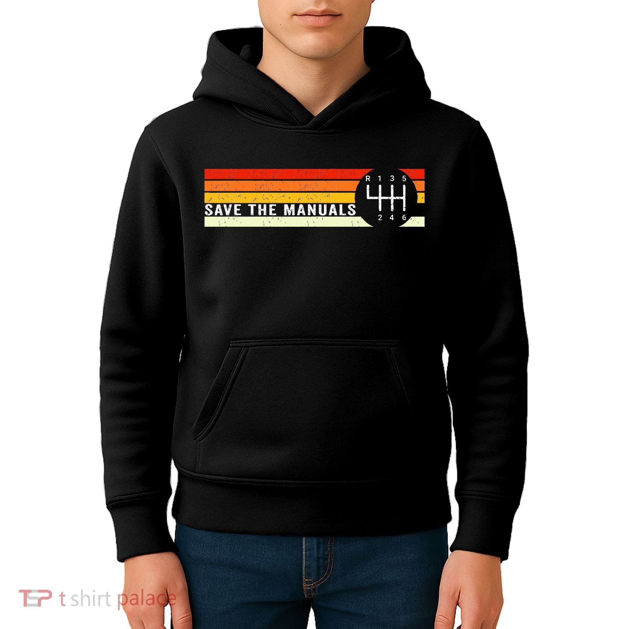 Save The Manuals 6 Speed Manual Transmission Three Pedals Kids Hoodie