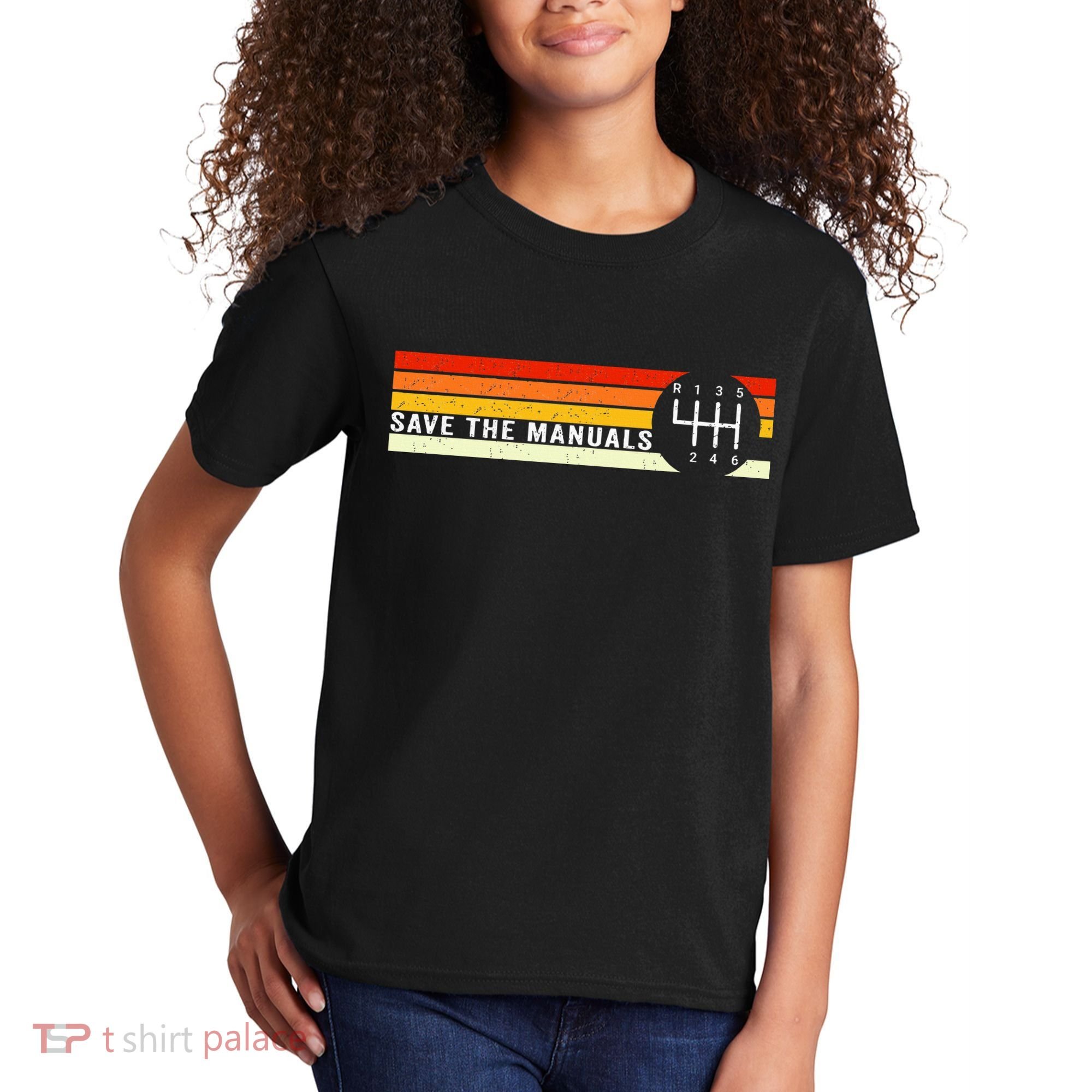 Save The Manuals 6 Speed Manual Transmission Three Pedals Kids T-Shirt