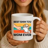 Shih Tzu Mama Best Shih Tzu Mom Ever Coffee Mug thumb 3
