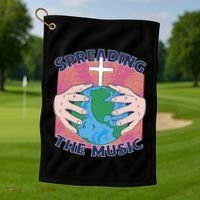 Spreading The Music Gospel Golf Towel thumb 1