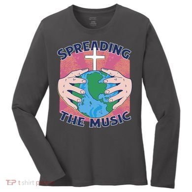 Spreading The Music Gospel Women's Long Sleeve Shirt