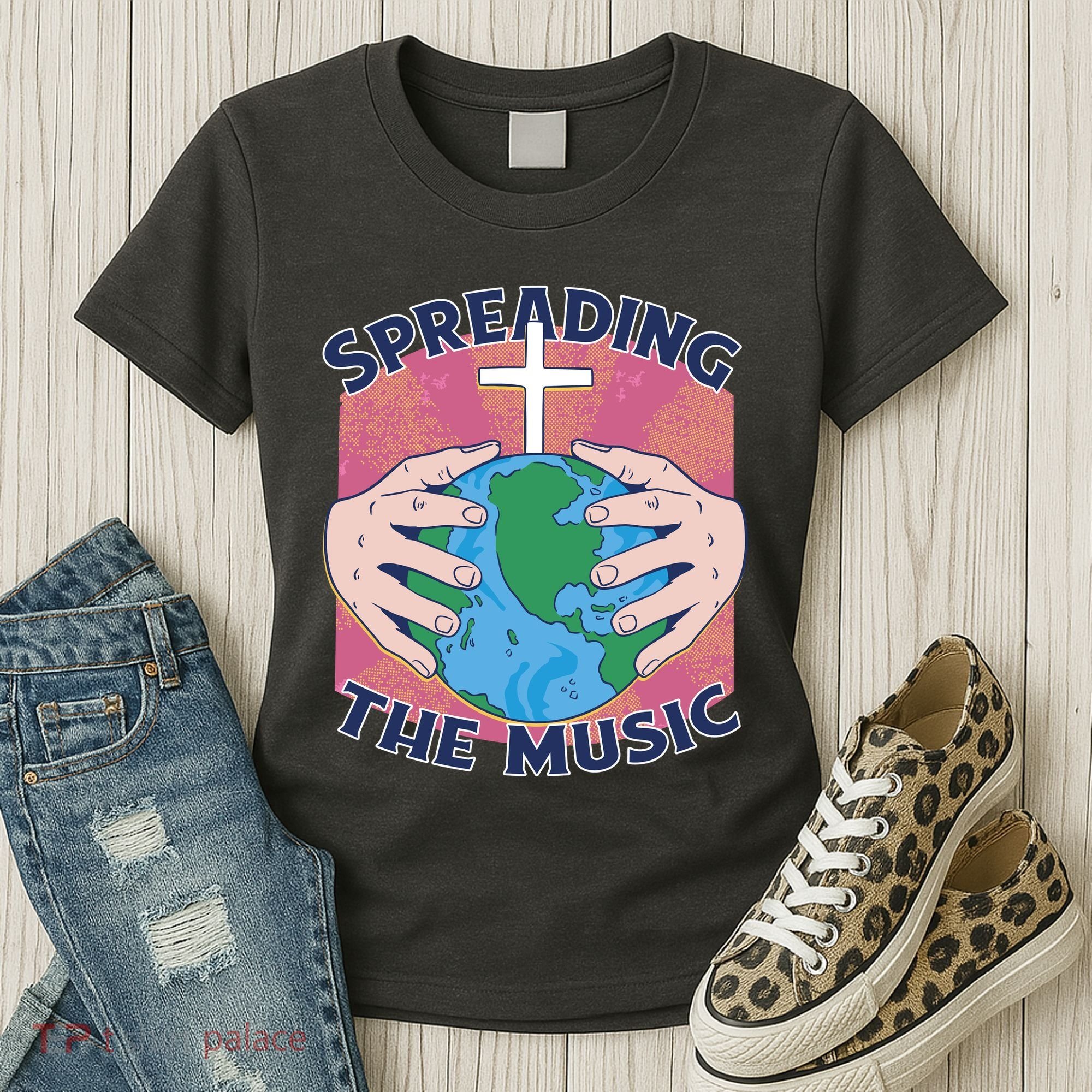 Spreading The Music Gospel Women's T-Shirt