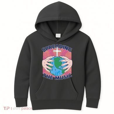 Spreading The Music Gospel Kids Hoodie