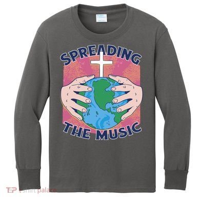 Spreading The Music Gospel Kids Long Sleeve Shirt