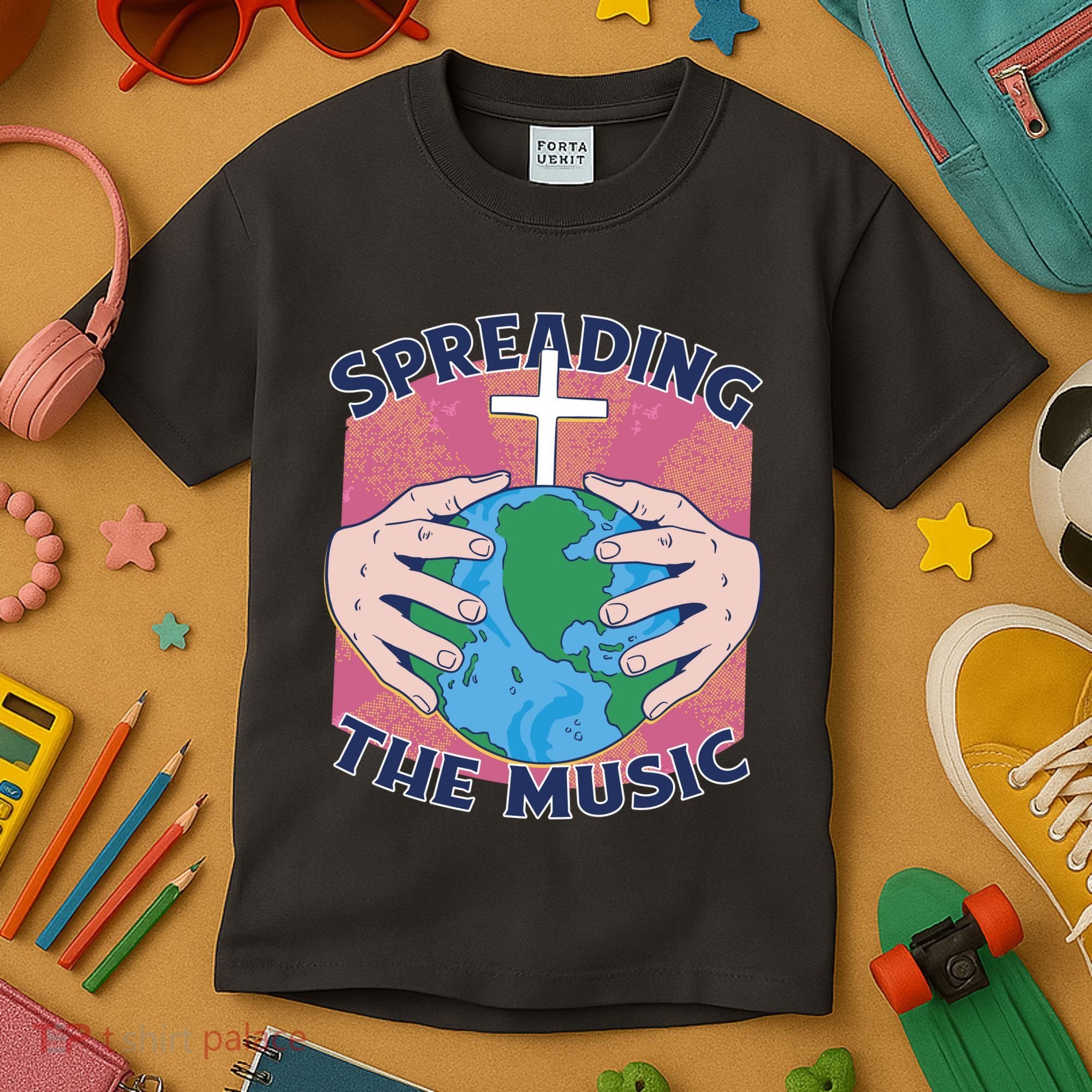 Spreading The Music Gospel Kids T-Shirt