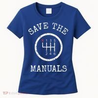 Save The Manuals Stick Shift Car Lover Women's T-Shirt thumb 0