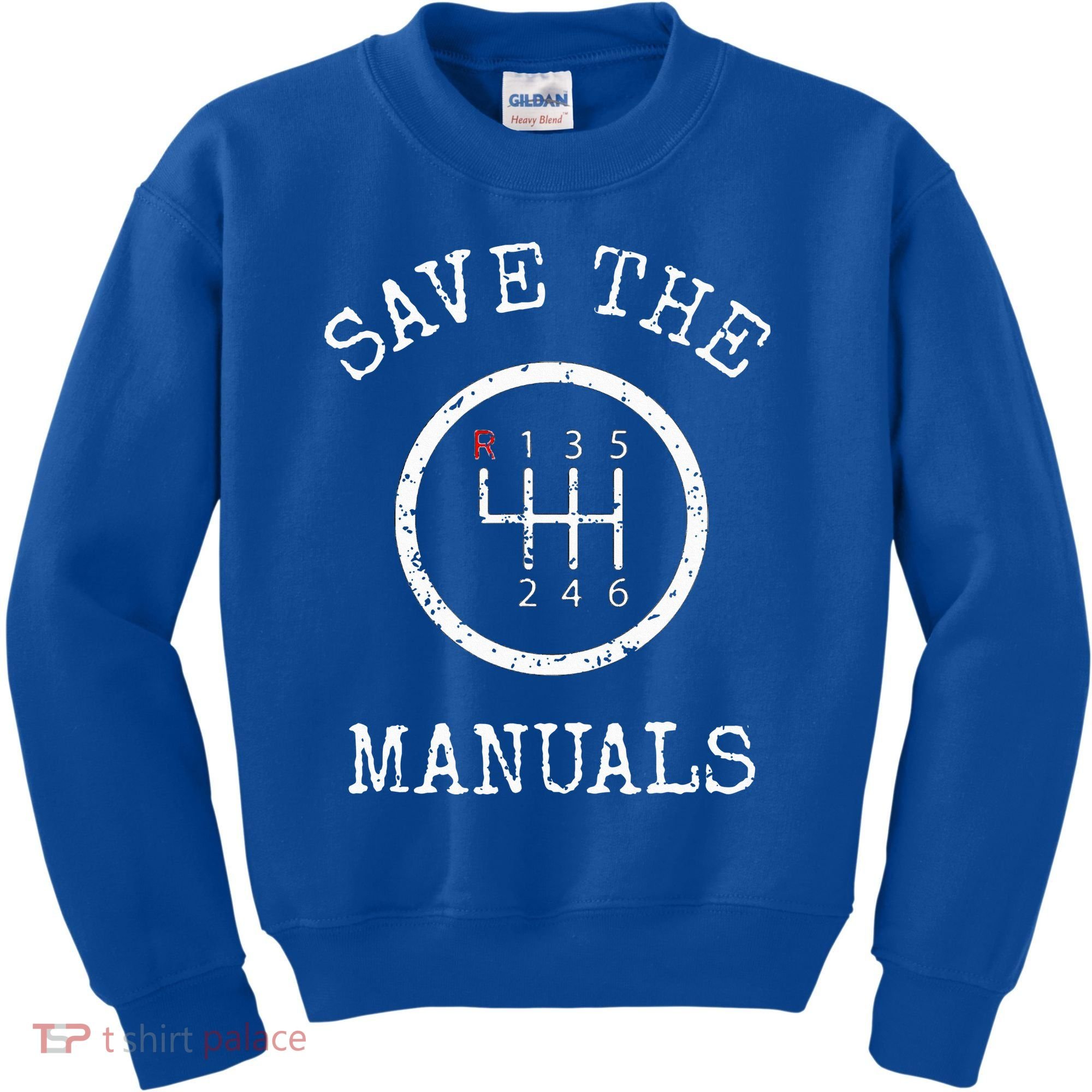 Save The Manuals Stick Shift Car Lover Kids Sweatshirt