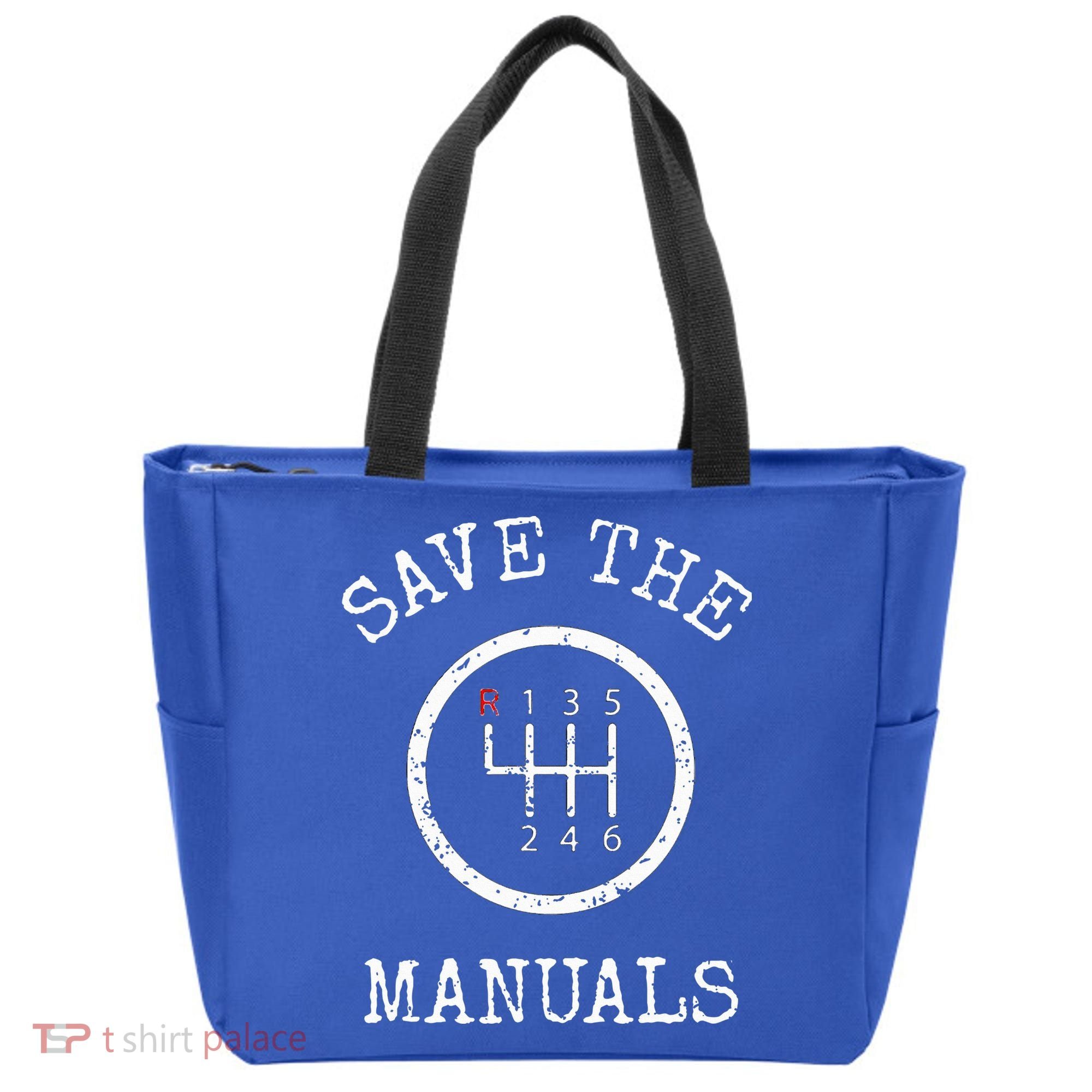 Save The Manuals Stick Shift Car Lover Tote Bag