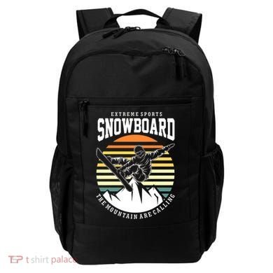Snowboard The Mountain Are Calling Backpack