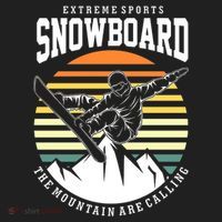 Snowboard The Mountain Are Calling Beanie thumb 2
