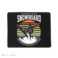Snowboard The Mountain Are Calling Mousepad thumb 0