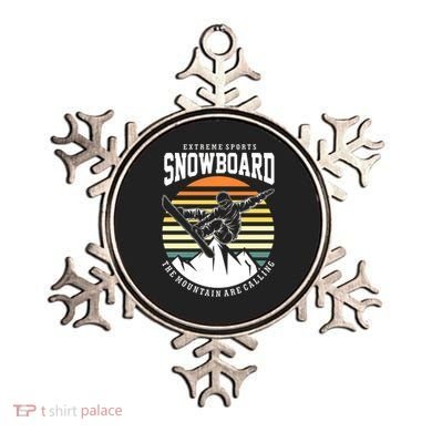 Snowboard The Mountain Are Calling Ornament