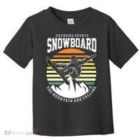 Snowboard The Mountain Are Calling Toddler T-Shirt thumb 0