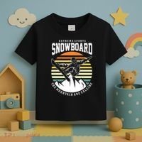 Snowboard The Mountain Are Calling Toddler T-Shirt thumb 3