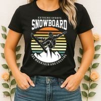 Snowboard The Mountain Are Calling Women's T-Shirt thumb 2