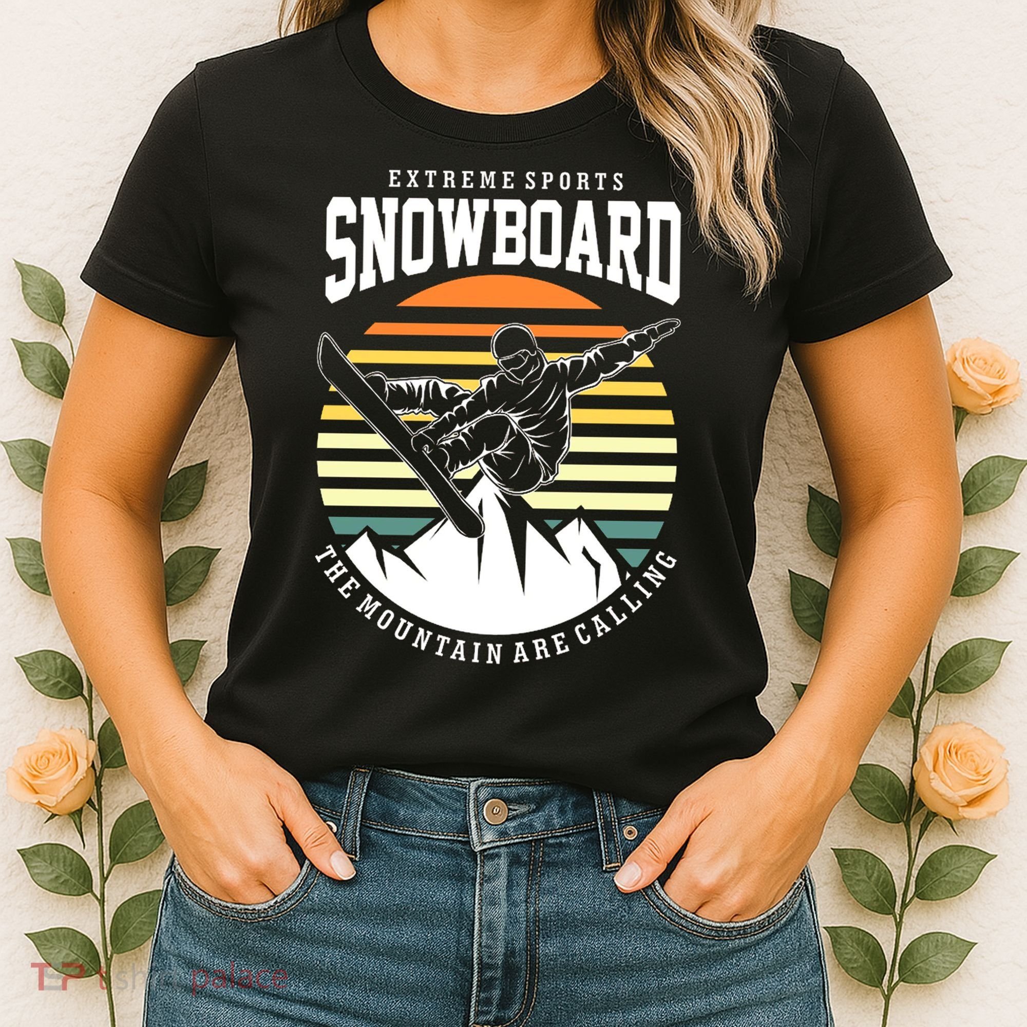 Snowboard The Mountain Are Calling Women's T-Shirt