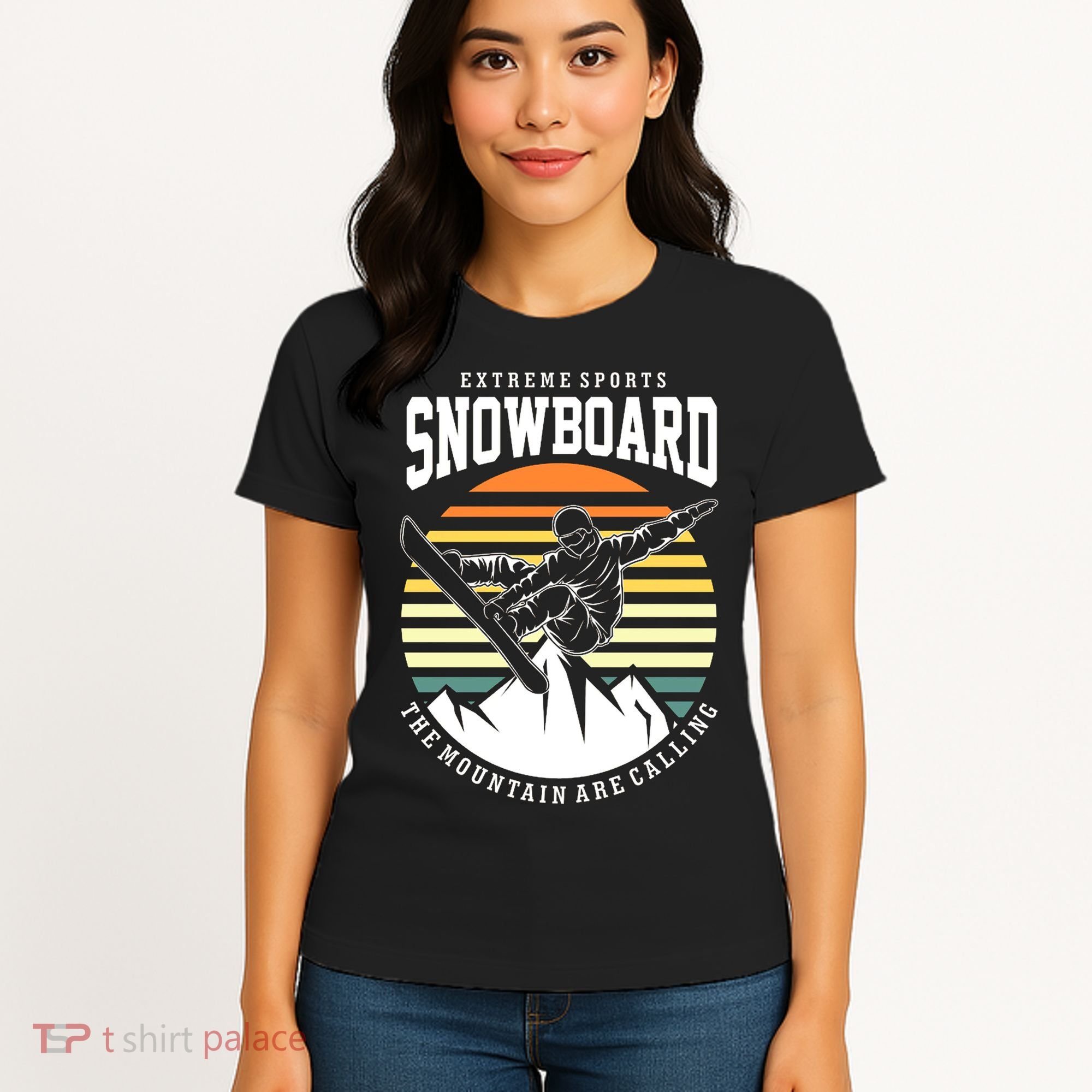 Snowboard The Mountain Are Calling Women's T-Shirt