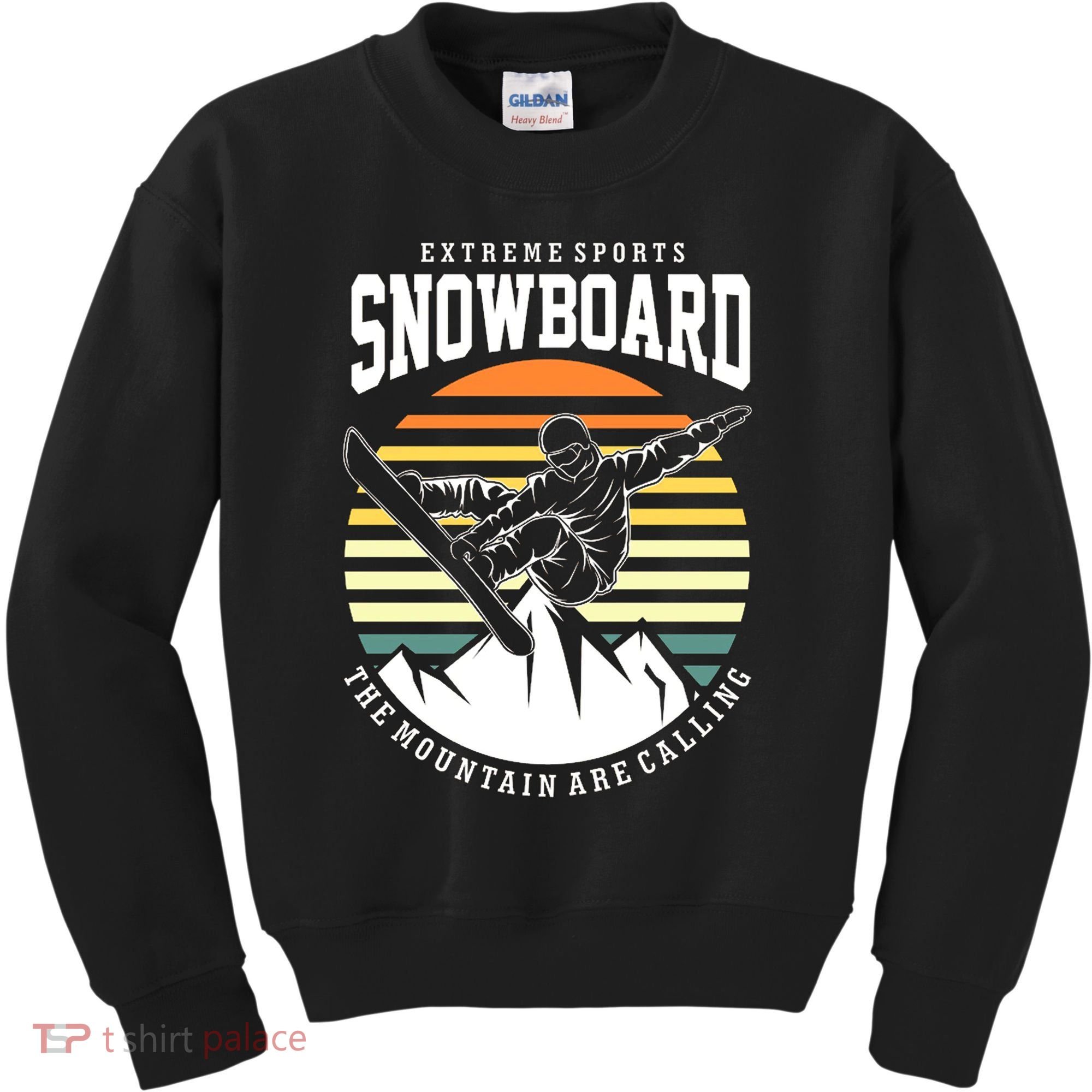Snowboard The Mountain Are Calling Kids Sweatshirt