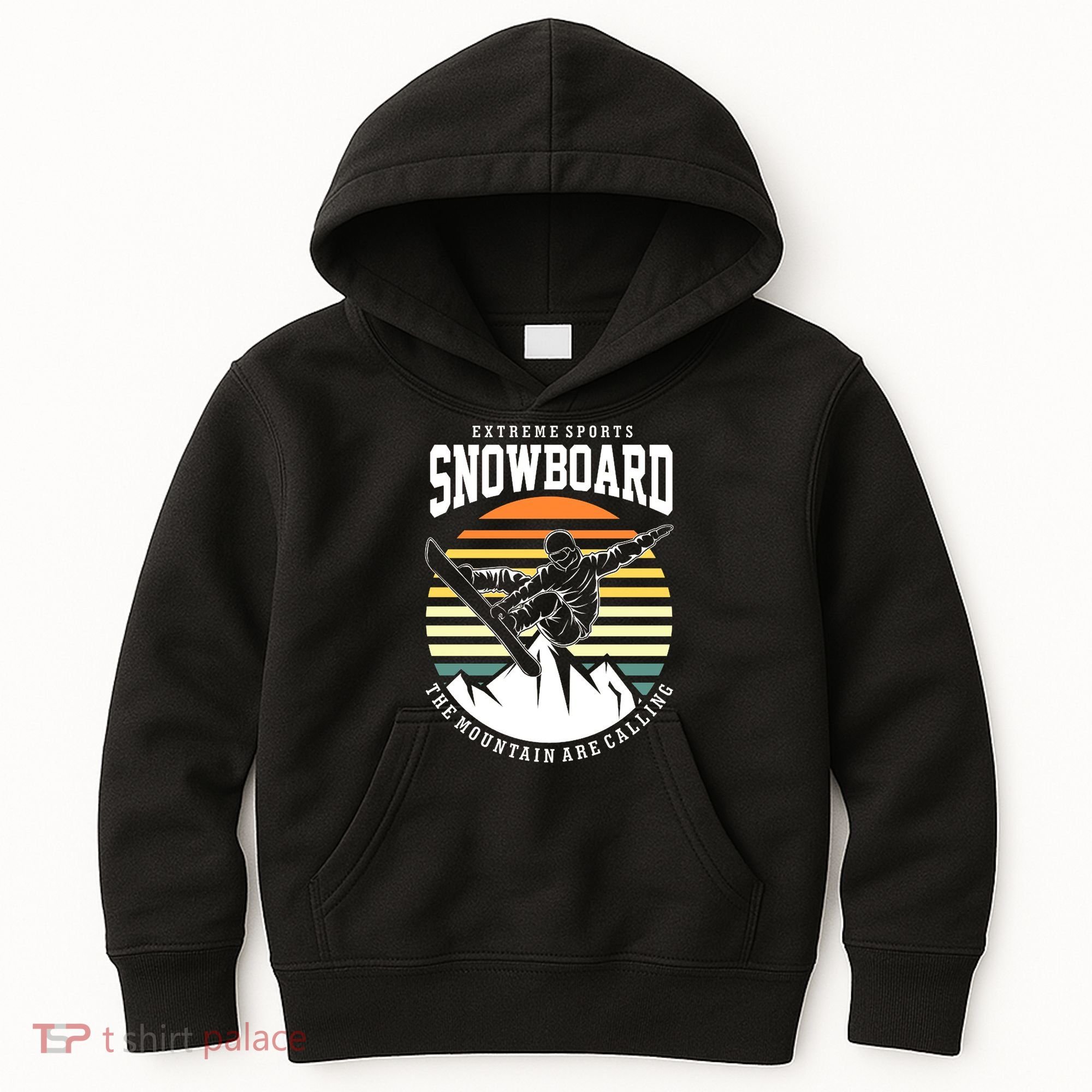 Snowboard The Mountain Are Calling Kids Hoodie