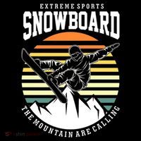 Snowboard The Mountain Are Calling Kids Long Sleeve Shirt thumb 2