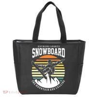 Snowboard The Mountain Are Calling Tote Bag thumb 0