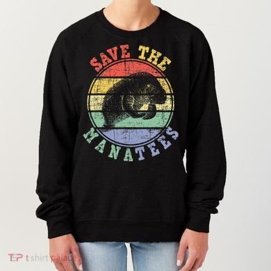 Save The Manatees Manatee Lover Zookeeper Marine Biologist Women's Sweatshirt