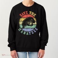 Save The Manatees Manatee Lover Zookeeper Marine Biologist Women's Sweatshirt thumb 0