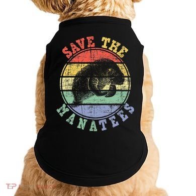 Save The Manatees Manatee Lover Zookeeper Marine Biologist Doggie Tank