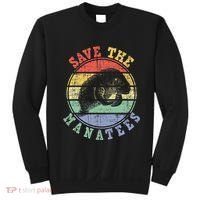Save The Manatees Manatee Lover Zookeeper Marine Biologist Sweatshirt thumb 0