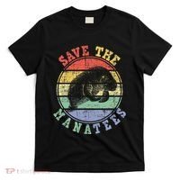 Save The Manatees Manatee Lover Zookeeper Marine Biologist T-Shirt thumb 0