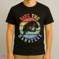 Save The Manatees Manatee Lover Zookeeper Marine Biologist T-Shirt thumb 3