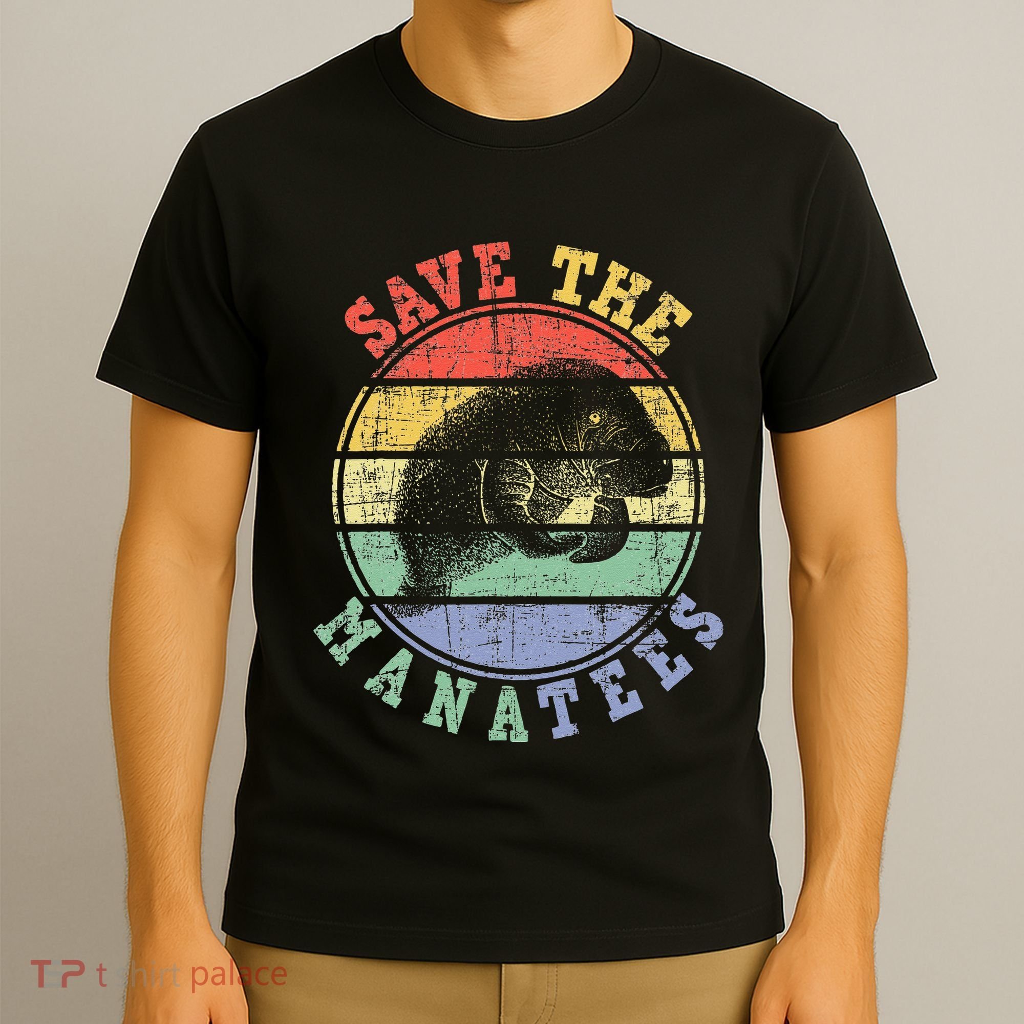 Save The Manatees Manatee Lover Zookeeper Marine Biologist T-Shirt
